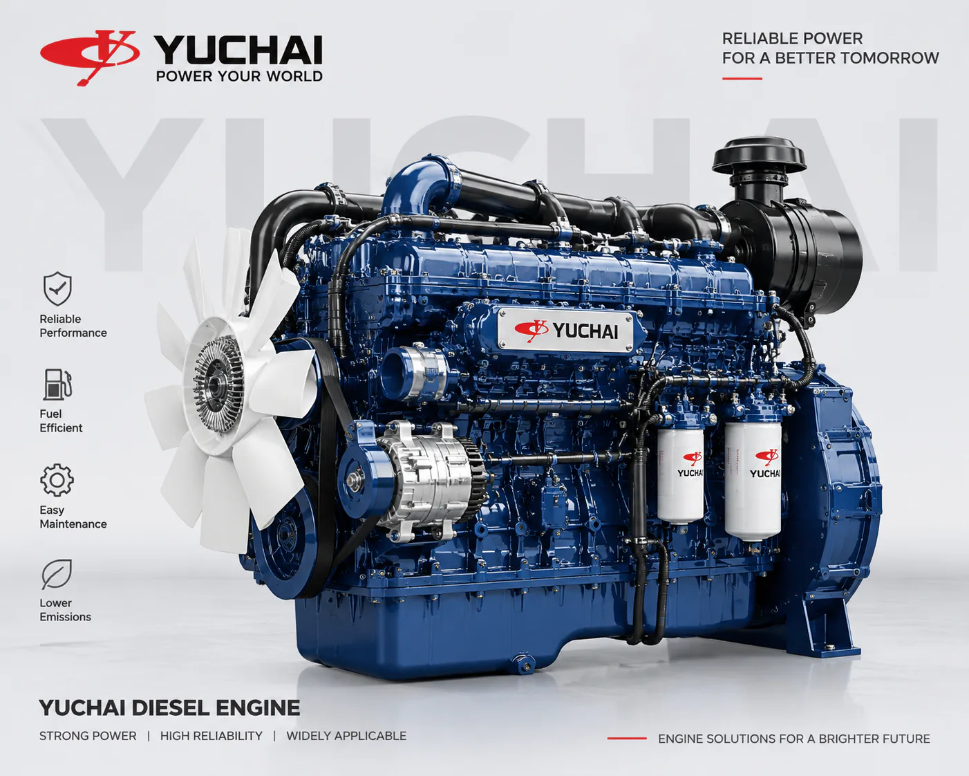 Yuchai engine for drilling machine